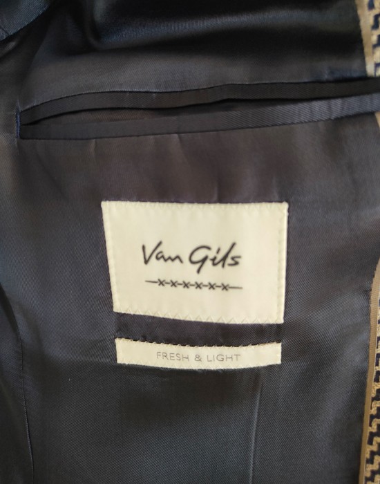 Стилно мъжко сако в сив цвят Van Gils, Van Gils, Сака - Complex.bg
