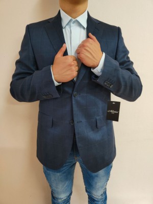 Мъжко стилно сако в тъмносин цвят 