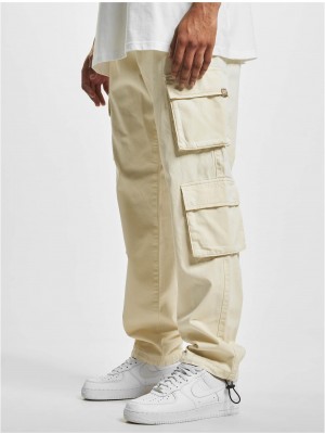 Мъжки карго панталон в цвят екрю DEF Cargo Basic