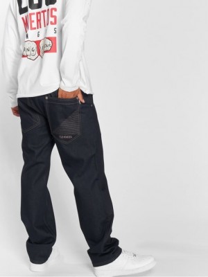 Мъжки широки дънки в цвят индиго Dangerous DNGRS Brother