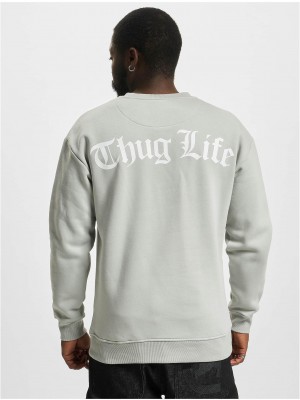 Мъжка блуза в сив цвят Thug Life Hit The Streets Мъжка блуза в сив цвят Thug Life Hit The Streets