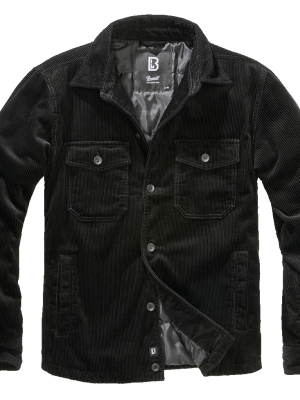 Подплатено кадифено яке в черен цвят Brandit Corduroy