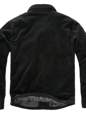 Подплатено кадифено яке в черен цвят Brandit Corduroy