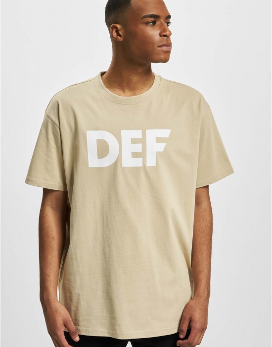 Мъжка тениска в бежов цвят DEF Her Secret, DEF, Тениски - Complex.bg