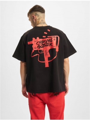 Мъжка тениска в черен цвят DEF UBxDEF Oversize