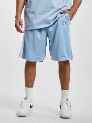 Мъжки къси панталони в светлосин цвят DEF STRIPES