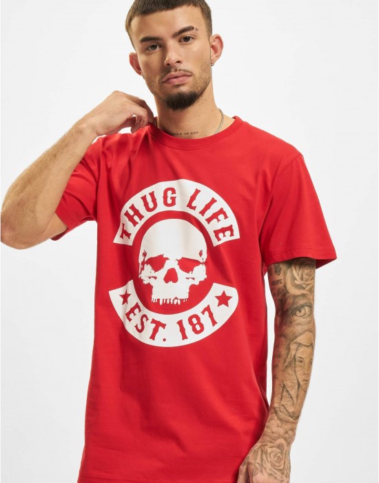 Мъжка тениска в червен цвят Thug Life BSkull, Thug Life, Тениски - Complex.bg