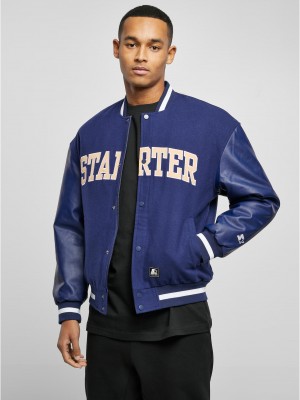 Мъжко колежанско яке Starter в тъмносин цвят
