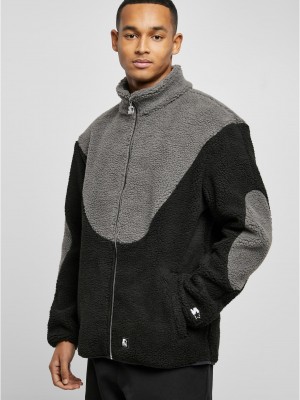 Мъжко пухено яке в черен цвят Starter Sherpa Fleece