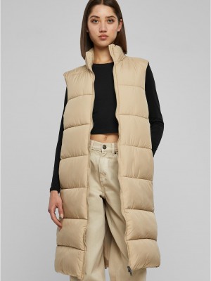 Дамска дълга грейка в бежов цвят Urban Classics