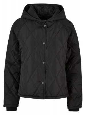 Мъжко яке в черен цвят Urban Classics Diamond Quilted  Мъжко яке в черен цвят Urban Classics Diamond Quilted