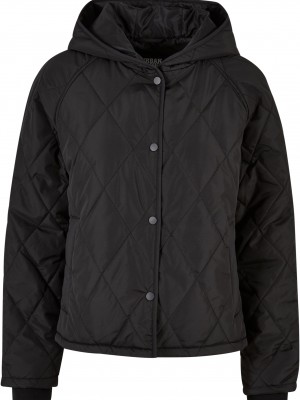 Мъжко яке в черен цвят Urban Classics Diamond Quilted  Мъжко яке в черен цвят Urban Classics Diamond Quilted