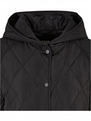 Мъжко яке в черен цвят Urban Classics Diamond Quilted  Мъжко яке в черен цвят Urban Classics Diamond Quilted