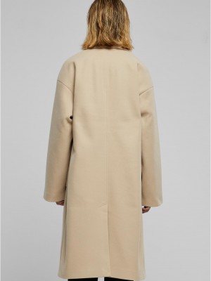 Дамско дълго палто в бежов цвят Urban Classics Дамско дълго палто в бежов цвят Urban Classics