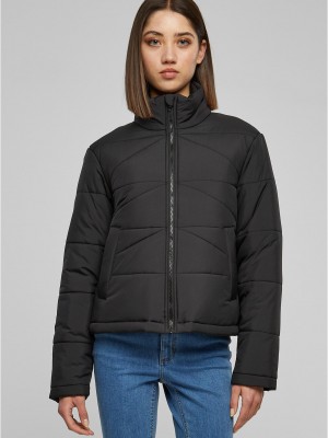 Дамско яке в черен цвят Urban Classics Ladies Arrow Puffer Дамско яке в черен цвят Urban Classics Ladies Arrow Puffer