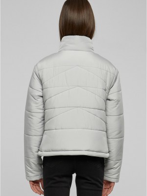 Дамско яке в сив цвят Urban Classics Ladies Arrow Puffer Дамско яке в сив цвят Urban Classics Ladies Arrow Puffer