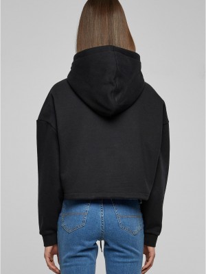 Дамски суичър в черен цвят Urban Classics Ladies Cropped