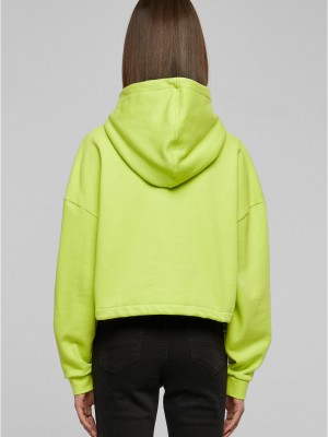 Дамски суичър в зелен цвят Urban Classics Ladies Cropped