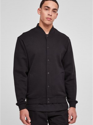 Мъжко колежанско яке в черно Urban Classics Solid College 