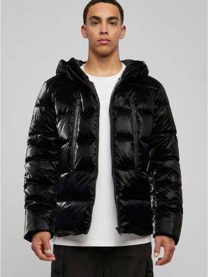 Мъжко яке в черен цвят Urban Classics Shark Skin Puffer