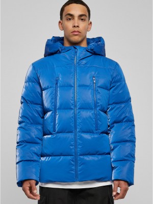 Мъжко яке в  син цвят Urban Classics Shark Skin Puffer 