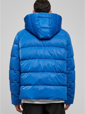 Мъжко яке в  син цвят Urban Classics Shark Skin Puffer 