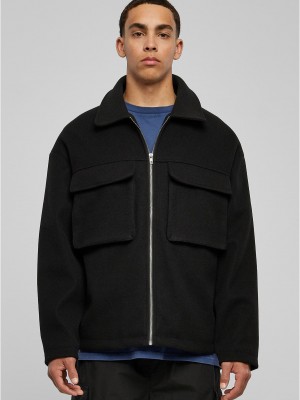 Мъжко яке в черен цвят Urban Classics Big Pocket