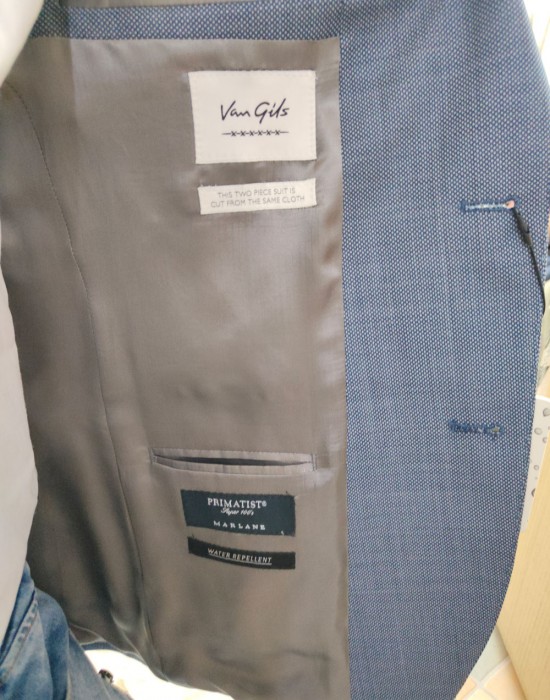 Елегантно мъжко сако в син цвят Van Gils, Van Gils, Сака - Complex.bg