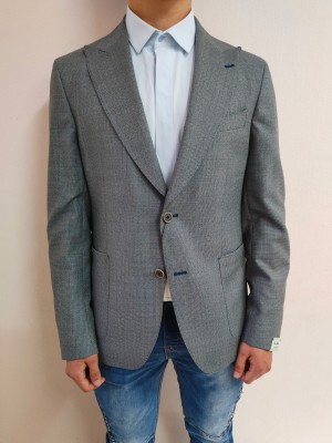  Елегантно мъжко сако в сив цвят Van Gils