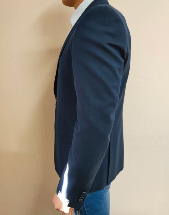 Мъжко елегантно сако в тъмносин цвят Van Gils, Van Gils, Сака - Complex.bg