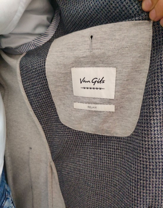 Мъжко сако в сив цвят Van Gils, Van Gils, Сака - Complex.bg
