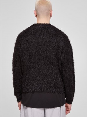 Мъжки пухен пуловер в черен цвят Urban Classics Мъжки пухен пуловер в черен цвят Urban Classics