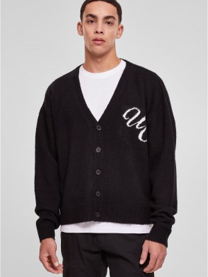 Мъжка плетена жилетка в черен цвят Urban Classics  Мъжка плетена жилетка в черен цвят Urban Classics