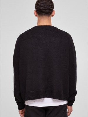 Мъжка плетена жилетка в черен цвят Urban Classics  Мъжка плетена жилетка в черен цвят Urban Classics