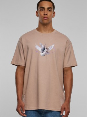 Мъжка тениска в цвят пепел от рози Vive la Liberte