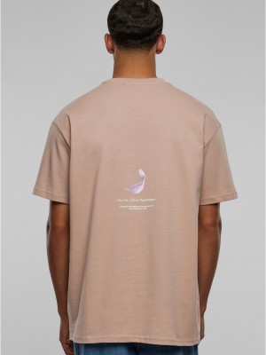 Мъжка тениска в цвят пепел от рози Vive la Liberte