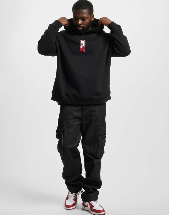 Мъжки широк суичър с качулка в черен цвят Thug Life Hoodie Saboteur, Thug Life, Суичъри - Complex.bg