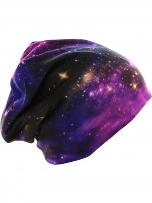 Бийни шапка с две лица MSTRDS Printed Jersey Beanie звезден небосклон