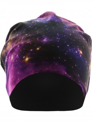 Бийни шапка с две лица MSTRDS Printed Jersey Beanie звезден небосклон