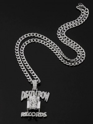Death Row Records медальон в цвят сребро