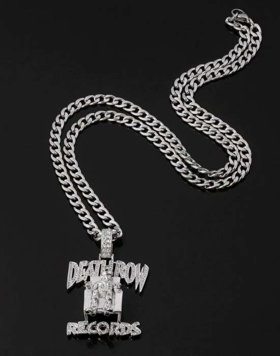 Death Row Records медальон в цвят сребро, -, Аксесоари - Complex.bg