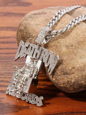 Death Row Records медальон в цвят сребро