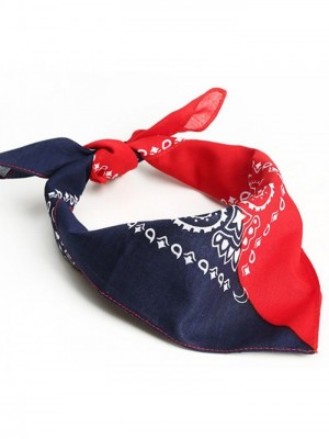 Кърпа за глава бандана HoodStyle Bandana двуцветна - тъмносиньо-червено