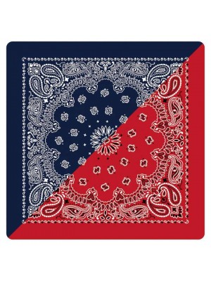 Кърпа за глава бандана HoodStyle Bandana двуцветна - тъмносиньо-червено Кърпа за глава бандана HoodStyle Bandana двуцветна - тъмносиньо-червено