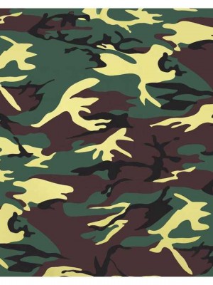 Кърпа за глава бандана HoodStyle Bandana в зелен камуфлаж