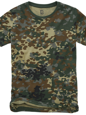 Детска тениска в камуфлажен десен Brandit flecktarn