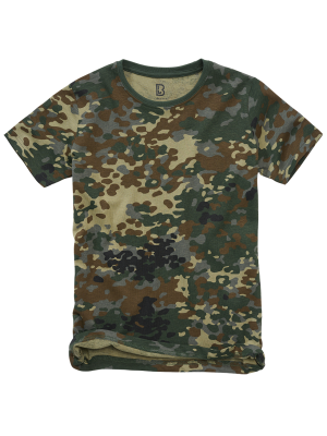 Детска тениска в камуфлажен десен Brandit flecktarn