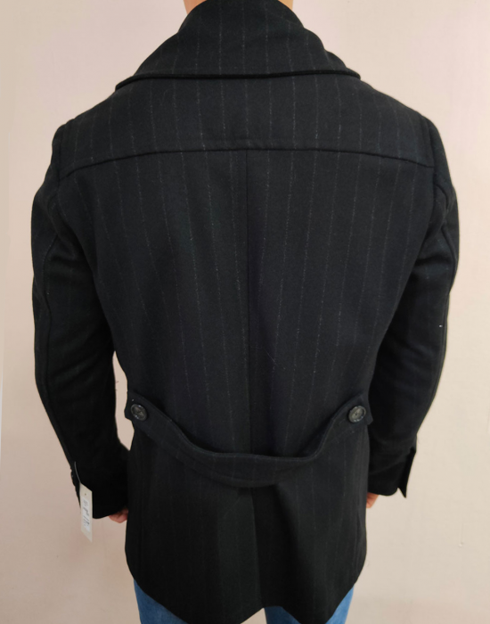 Мъжко елегантно палто в черен цвят Mizia, -, Палта - Complex.bg