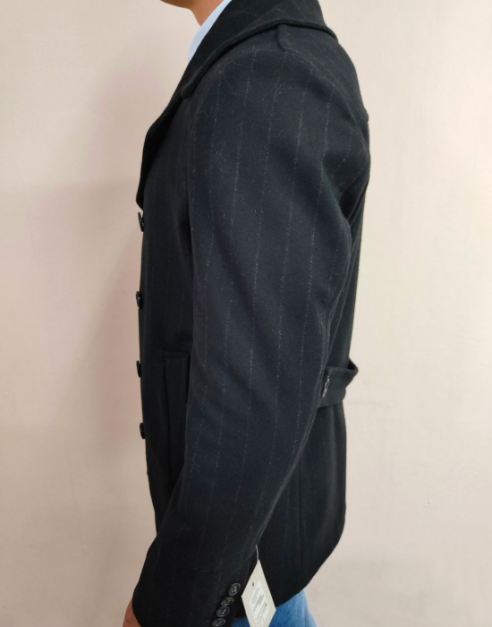 Мъжко елегантно палто в черен цвят Mizia, -, Палта - Complex.bg