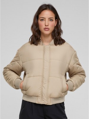 Дамско яке в бежов цвят Urban Classics  Дамско яке в бежов цвят Urban Classics